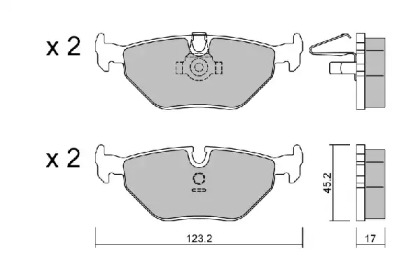 Комплект тормозных колодок BPBM-2002 AISIN